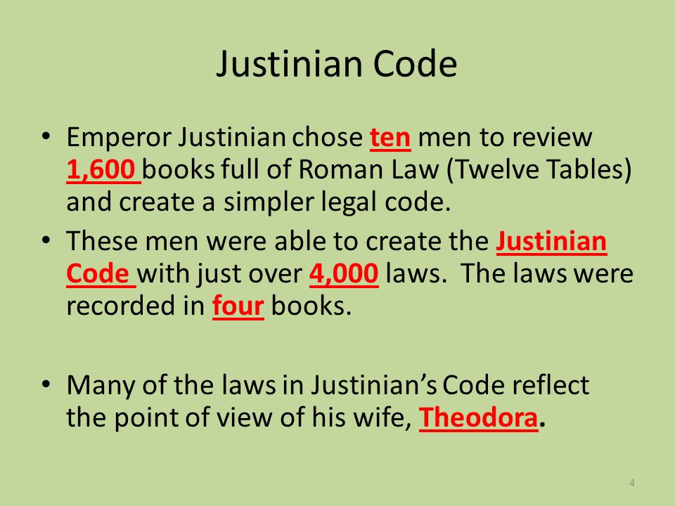 Justinian’s Codification Of The Law